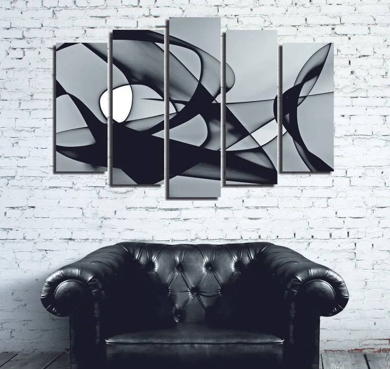 Dekorativ Canvasbilde 5-Deler 70x20 cm, Flerfarget