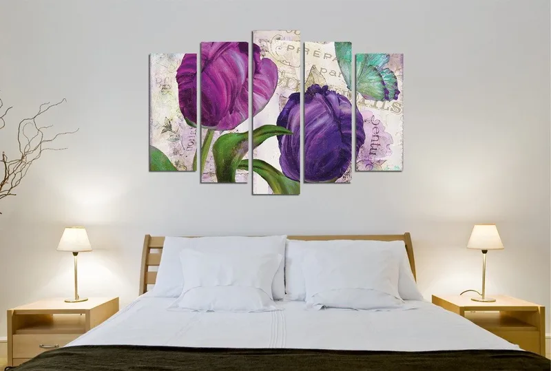 Dekorativ Canvasbilde 5-Deler 70x20 cm, Flerfarget