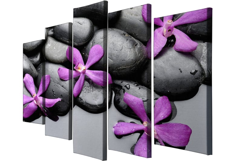 Dekorativ Canvasbilde 5-Deler 70x20 cm - Flerfarget - Innredning - Bilder & kunst - Lerretsbilder