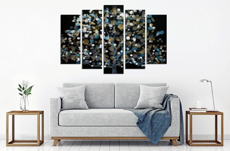 Dekorativ Canvasbilde 5-Deler 70x20 cm, Flerfarget