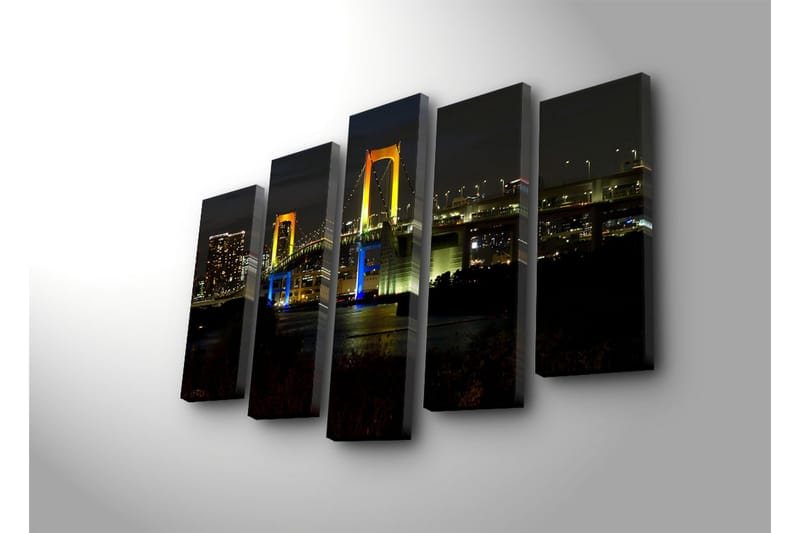 Dekorativ Canvasbilde 5 Deler - Flerfarget - Innredning - Bilder & kunst - Lerretsbilder