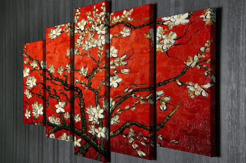 Dekorativ Canvasbilde 5 Deler - Flerfarget - Innredning - Bilder & kunst - Lerretsbilder
