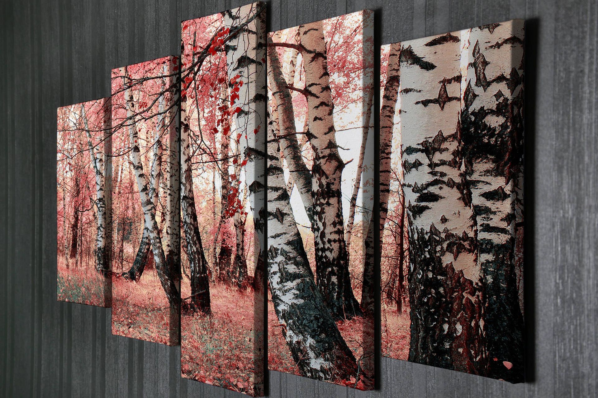 Dekorativ Canvasbilde 5 Deler - Flerfarget - Innredning - Bilder & kunst - Lerretsbilder