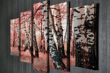 Dekorativ Canvasbilde 5 Deler - Flerfarget - Innredning - Bilder & kunst - Lerretsbilder