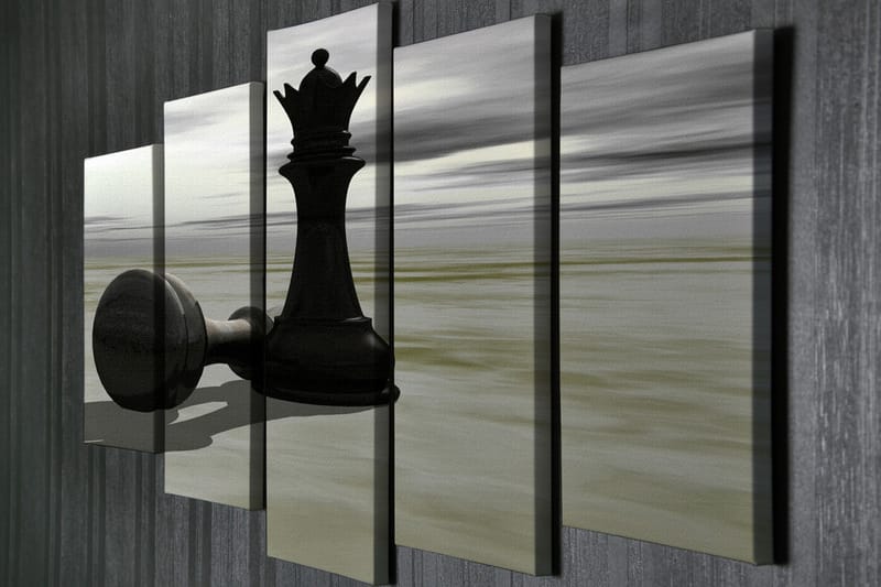Dekorativ Canvasbilde 5 Deler - Flerfarget - Innredning - Bilder & kunst - Lerretsbilder