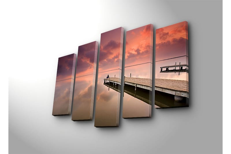 Dekorativ Canvasbilde 5 Deler - Flerfarget - Innredning - Bilder & kunst - Lerretsbilder