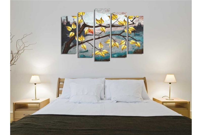 Dekorativ Canvasbilde 5 Deler - Flerfarget - Innredning - Bilder & kunst - Lerretsbilder