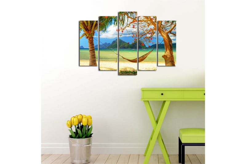 Dekorativ Canvasbilde 5 Deler - Flerfarget - Innredning - Bilder & kunst - Lerretsbilder