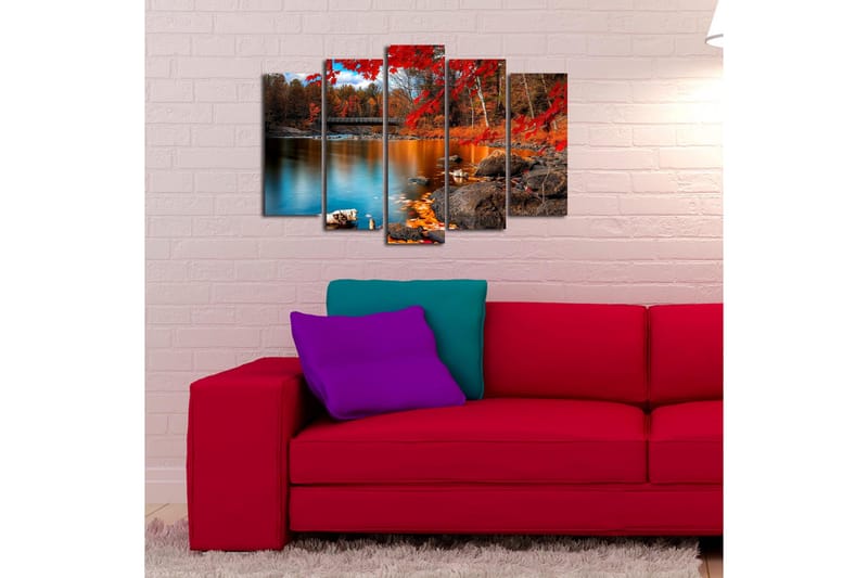 Dekorativ Canvasbilde 5 Deler - Flerfarget - Innredning - Bilder & kunst - Lerretsbilder