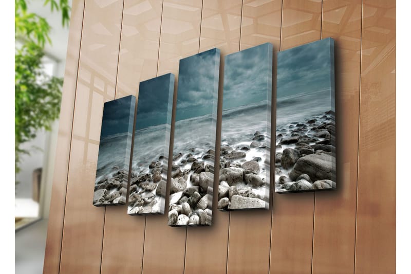 Dekorativ Canvasbilde 5 Deler - Flerfarget - Innredning - Bilder & kunst - Lerretsbilder