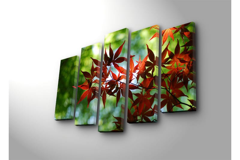 Dekorativ Canvasbilde 5 Deler - Flerfarget - Innredning - Bilder & kunst - Lerretsbilder