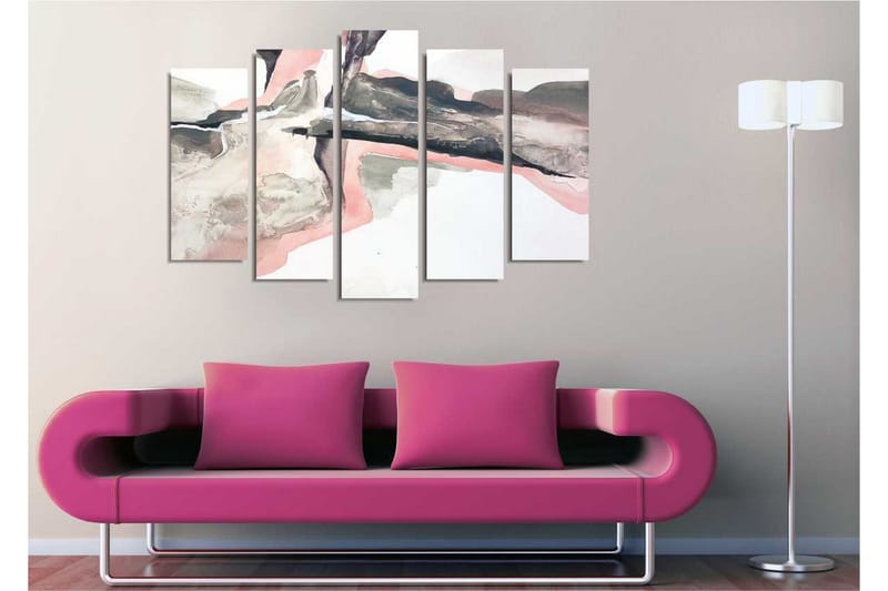 Dekorativ Canvasbilde 5 Deler - Flerfarget - Innredning - Bilder & kunst - Lerretsbilder