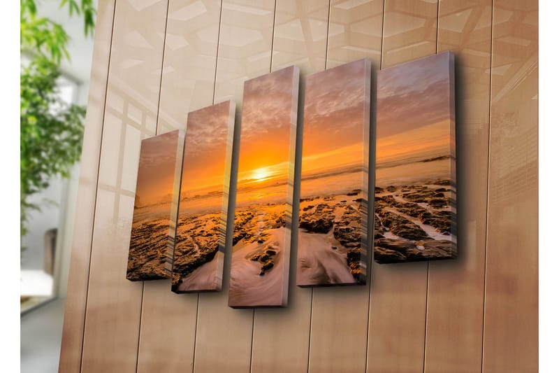 Dekorativ Canvasbilde 5 Deler - Flerfarget - Innredning - Bilder & kunst - Lerretsbilder