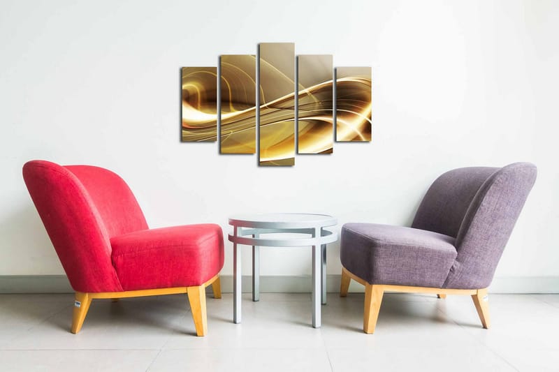 Dekorativ Canvasbilde 5 Deler - Flerfarget - Innredning - Bilder & kunst - Lerretsbilder