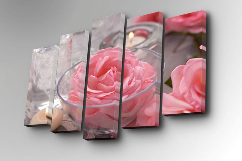 Dekorativ Canvasbilde 5 Deler - Flerfarget - Innredning - Bilder & kunst - Lerretsbilder