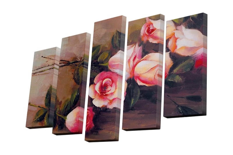 Dekorativ Canvasbilde 5 Deler - Flerfarget - Innredning - Bilder & kunst - Lerretsbilder