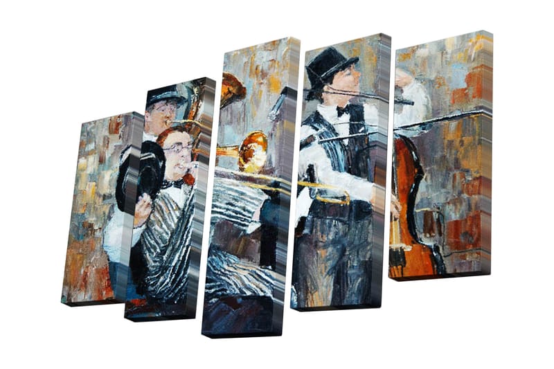 Dekorativ Canvasbilde 5 Deler - Flerfarget - Innredning - Bilder & kunst - Lerretsbilder