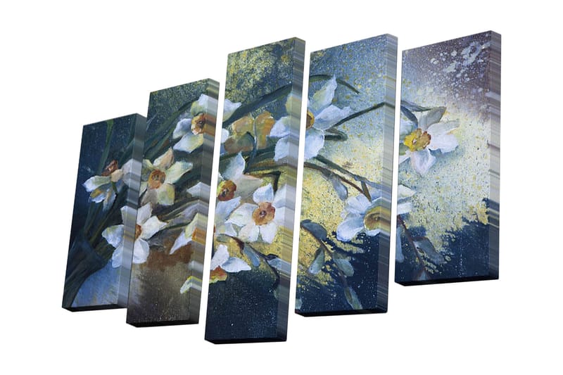 Dekorativ Canvasbilde 5 Deler - Flerfarget - Innredning - Bilder & kunst - Lerretsbilder
