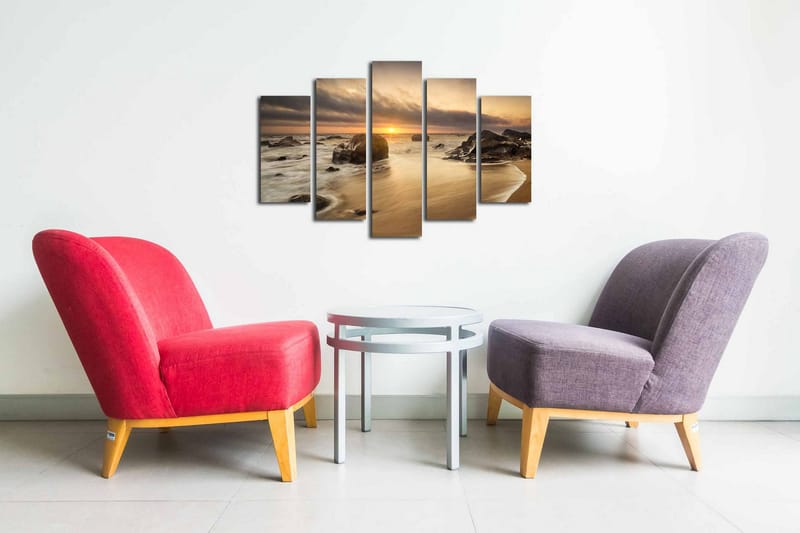 Dekorativ Canvasbilde 5 Deler - Flerfarget - Innredning - Bilder & kunst - Lerretsbilder