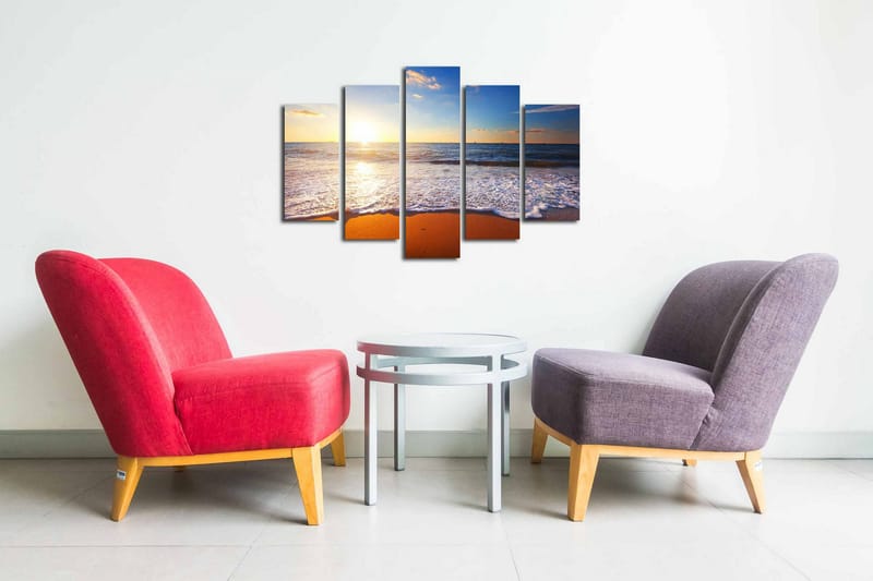 Dekorativ Canvasbilde 5 Deler - Flerfarget - Innredning - Bilder & kunst - Lerretsbilder