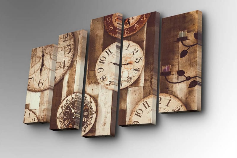 Dekorativ Canvasbilde 5 Deler - Flerfarget - Innredning - Bilder & kunst - Lerretsbilder