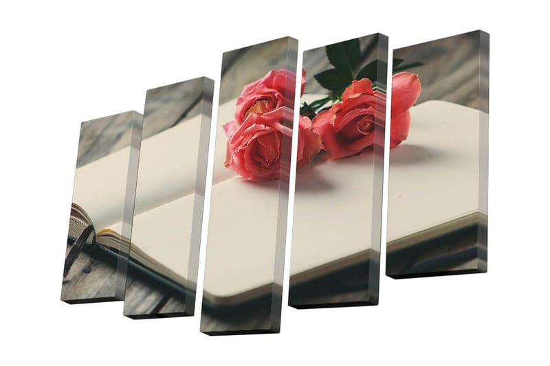 Dekorativ Canvasbilde 5 Deler - Flerfarget - Innredning - Bilder & kunst - Lerretsbilder