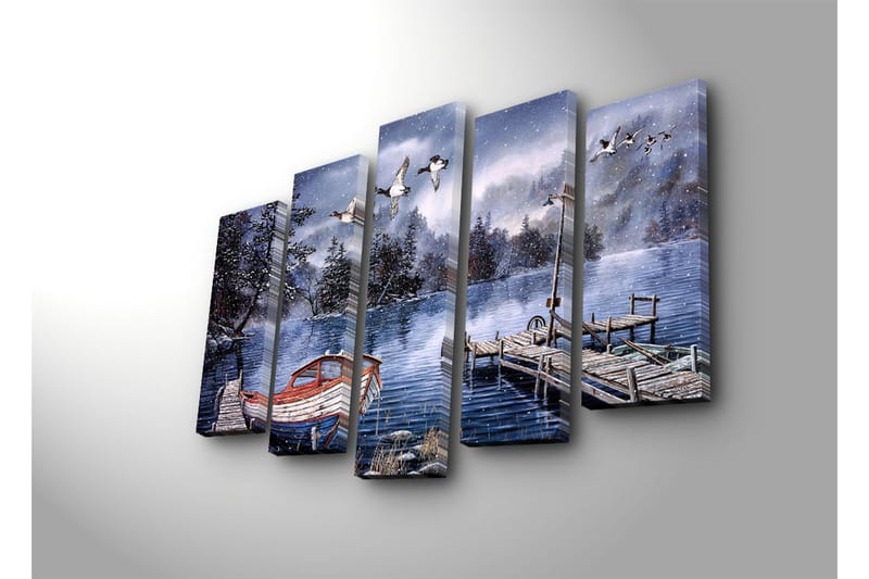 Dekorativ Canvasbilde 5 Deler - Flerfarget - Innredning - Bilder & kunst - Lerretsbilder