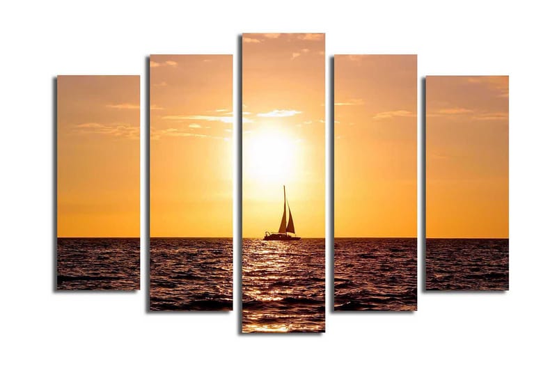 Dekorativ Canvasbilde 5 Deler - Flerfarget - Innredning - Bilder & kunst - Lerretsbilder
