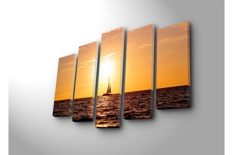 Dekorativ Canvasbilde 5 Deler - Flerfarget - Innredning - Bilder & kunst - Lerretsbilder
