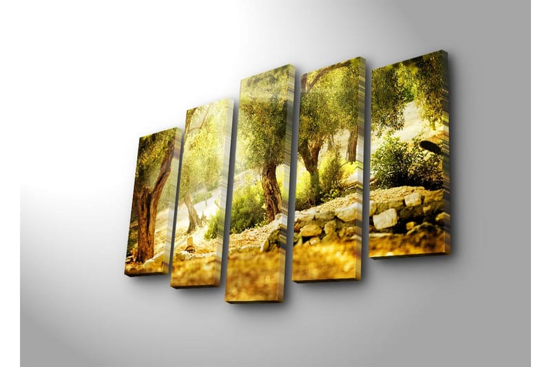 Dekorativ Canvasbilde 5 Deler - Flerfarget - Innredning - Bilder & kunst - Lerretsbilder