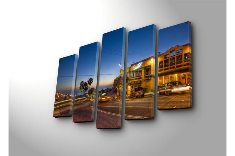Dekorativ Canvasbilde 5 Deler - Flerfarget - Innredning - Bilder & kunst - Lerretsbilder