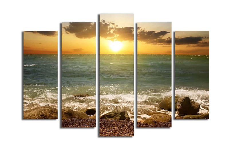 Dekorativ Canvasbilde 5 Deler - Flerfarget - Innredning - Bilder & kunst - Lerretsbilder