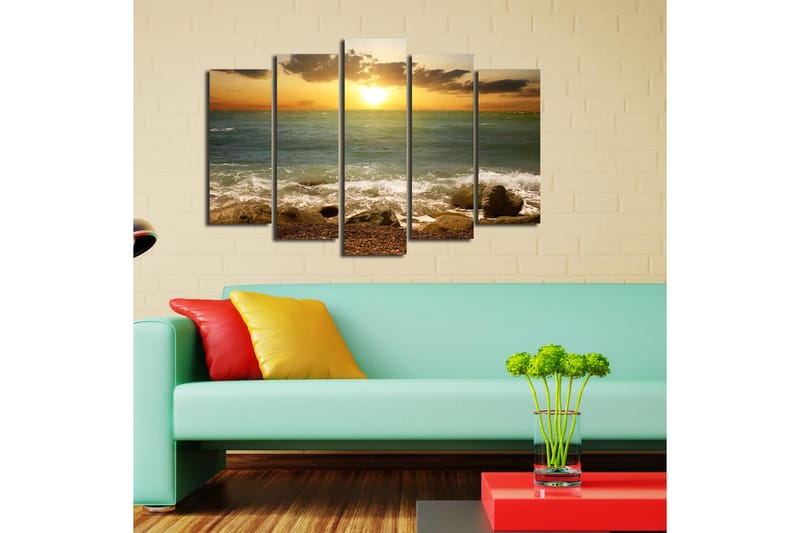 Dekorativ Canvasbilde 5 Deler - Flerfarget - Innredning - Bilder & kunst - Lerretsbilder