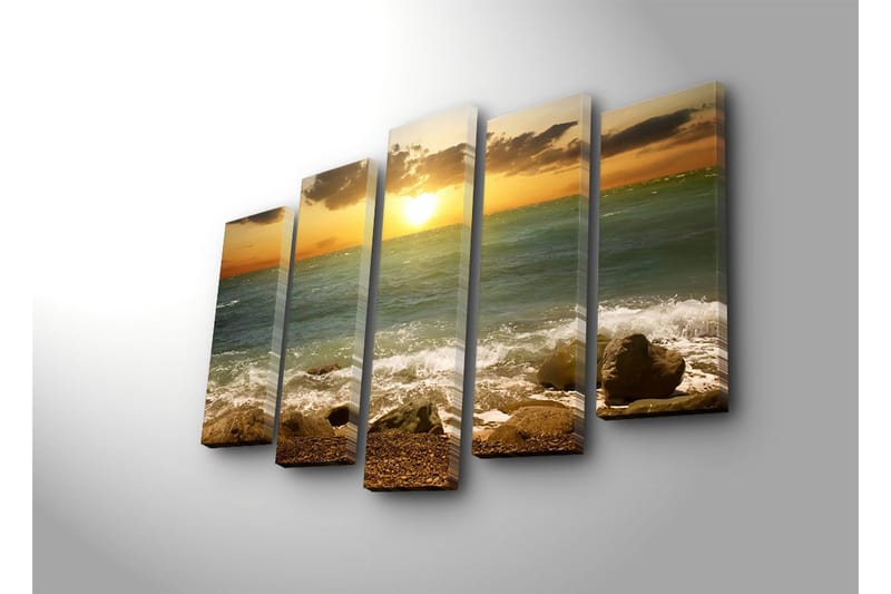 Dekorativ Canvasbilde 5 Deler - Flerfarget - Innredning - Bilder & kunst - Lerretsbilder