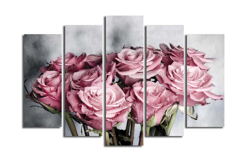 Dekorativ Canvasbilde 5 Deler - Flerfarget - Innredning - Bilder & kunst - Lerretsbilder