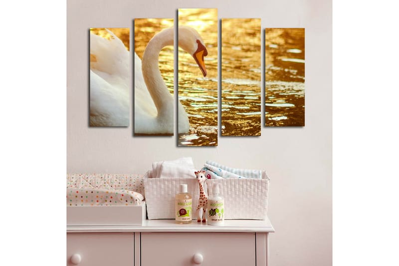Dekorativ Canvasbilde 5 Deler - Flerfarget - Innredning - Bilder & kunst - Lerretsbilder