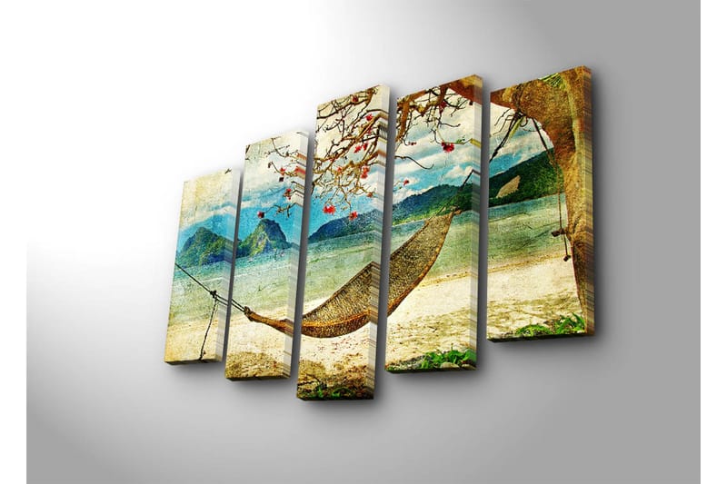 Dekorativ Canvasbilde 5 Deler - Flerfarget - Innredning - Bilder & kunst - Lerretsbilder