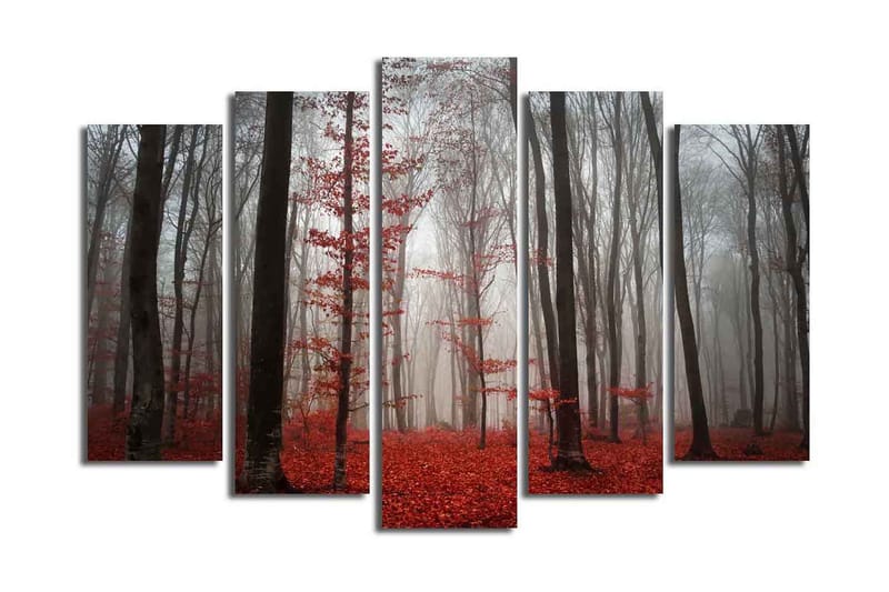 Dekorativ Canvasbilde 5 Deler - Flerfarget - Innredning - Bilder & kunst - Lerretsbilder