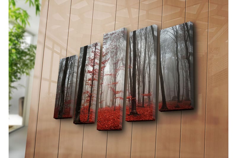 Dekorativ Canvasbilde 5 Deler - Flerfarget - Innredning - Bilder & kunst - Lerretsbilder