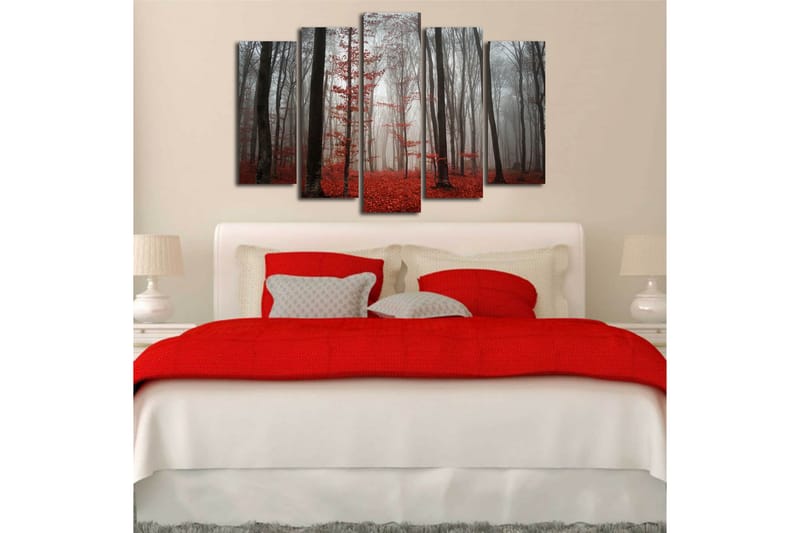 Dekorativ Canvasbilde 5 Deler - Flerfarget - Innredning - Bilder & kunst - Lerretsbilder