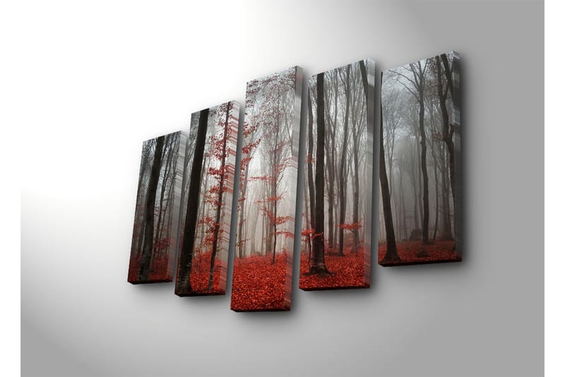 Dekorativ Canvasbilde 5 Deler - Flerfarget - Innredning - Bilder & kunst - Lerretsbilder