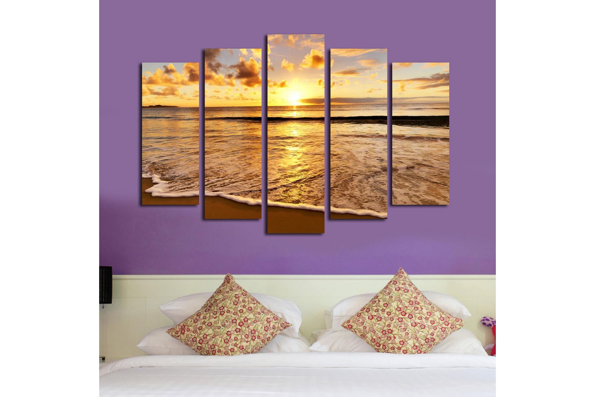 Dekorativ Canvasbilde 5 Deler - Flerfarget - Innredning - Bilder & kunst - Lerretsbilder