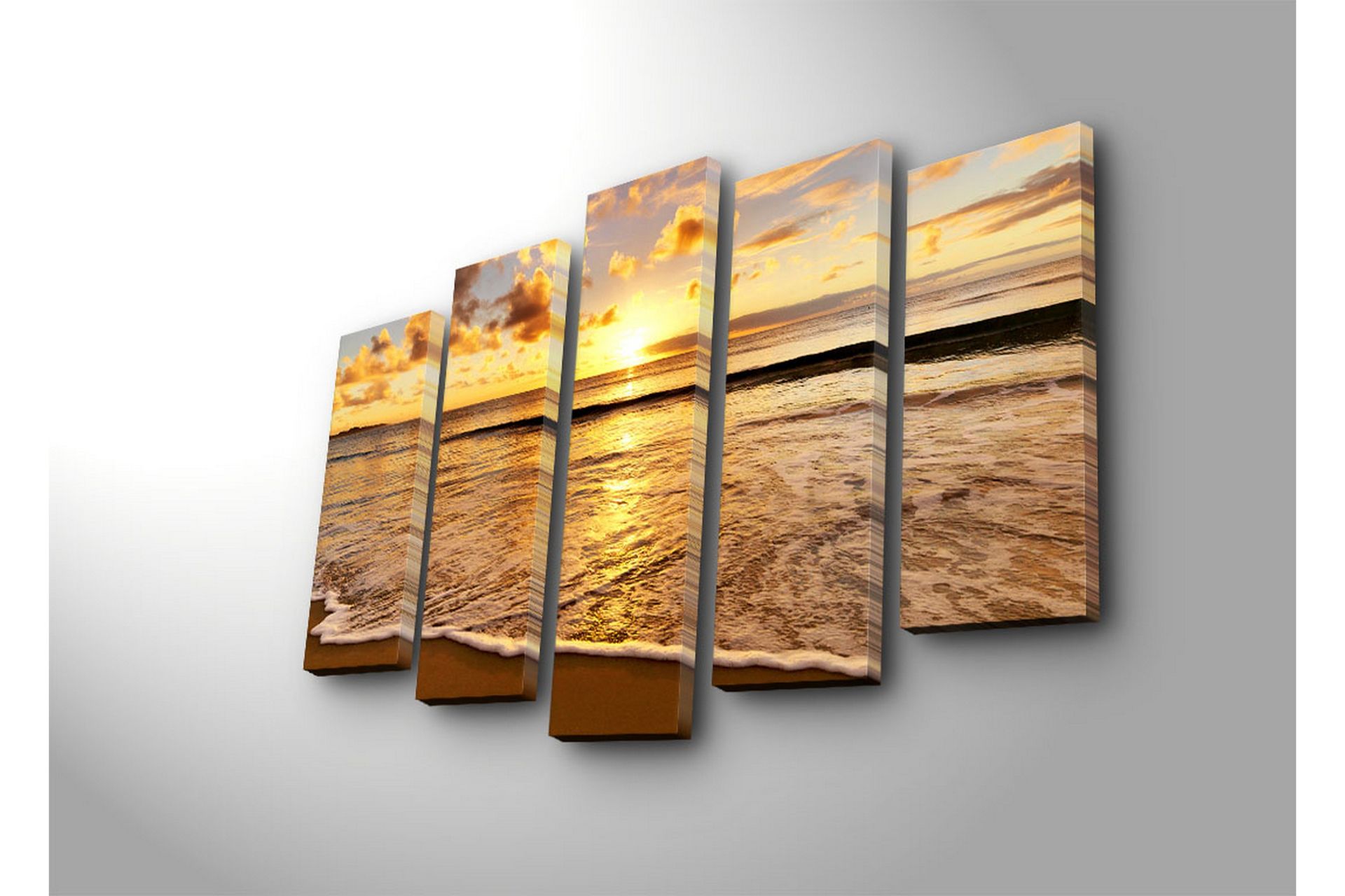 Dekorativ Canvasbilde 5 Deler - Flerfarget - Innredning - Bilder & kunst - Lerretsbilder