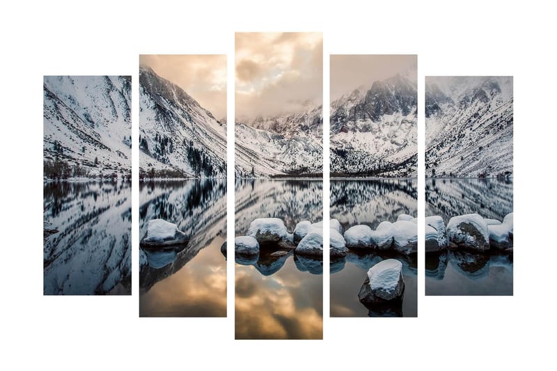 Dekorativ Canvasbilde 5 Deler - Flerfarget - Innredning - Bilder & kunst - Lerretsbilder