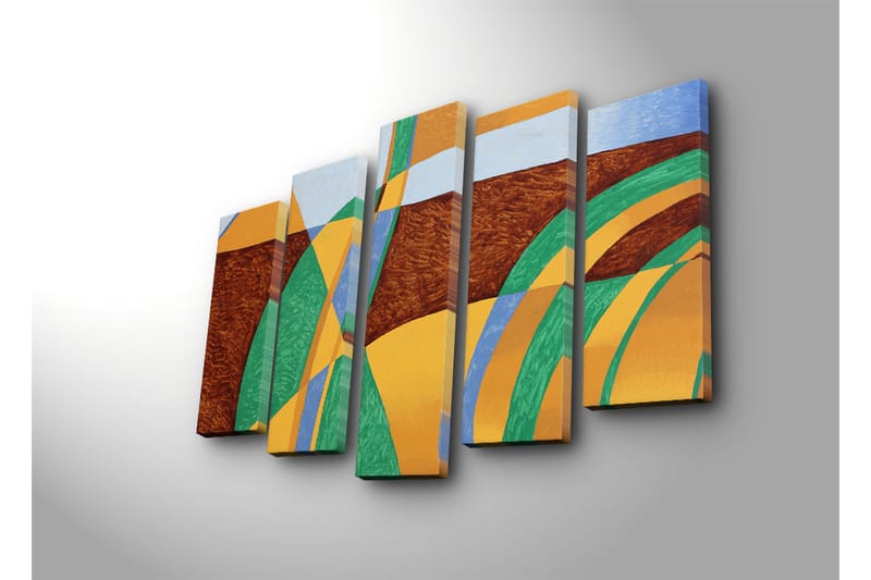 Dekorativ Canvasbilde 5 Deler - Flerfarget - Innredning - Bilder & kunst - Lerretsbilder