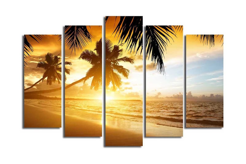 Dekorativ Canvasbilde 5 Deler - Flerfarget - Innredning - Bilder & kunst - Lerretsbilder
