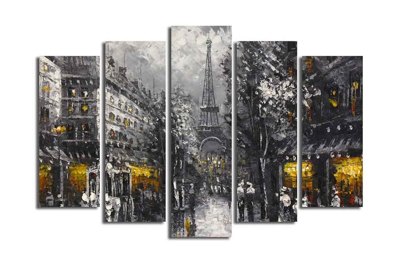 Dekorativ Canvasbilde 5 Deler - Flerfarget - Innredning - Bilder & kunst - Lerretsbilder