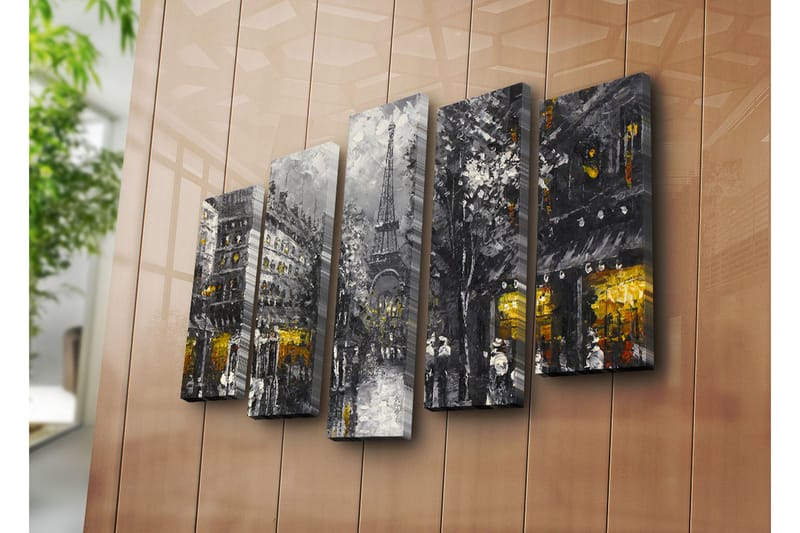 Dekorativ Canvasbilde 5 Deler - Flerfarget - Innredning - Bilder & kunst - Lerretsbilder