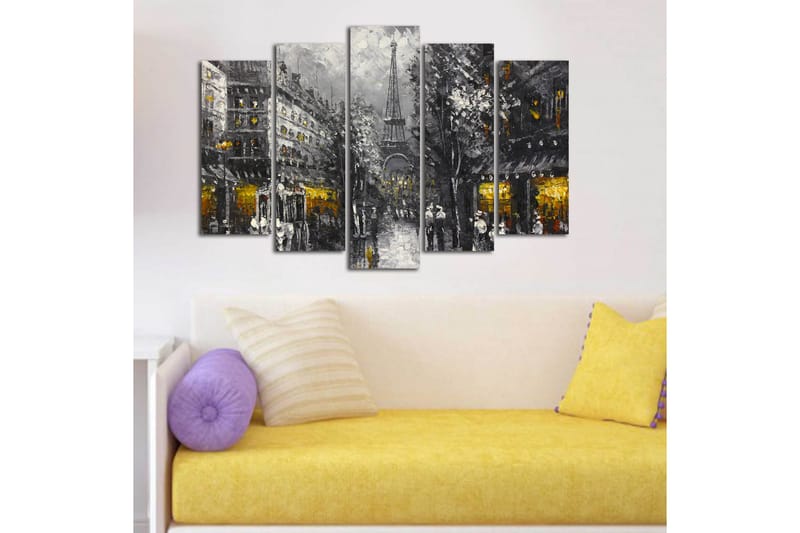 Dekorativ Canvasbilde 5 Deler - Flerfarget - Innredning - Bilder & kunst - Lerretsbilder