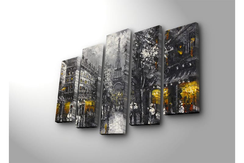 Dekorativ Canvasbilde 5 Deler - Flerfarget - Innredning - Bilder & kunst - Lerretsbilder